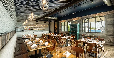 Commercial HVAC installation serving a restaurant
